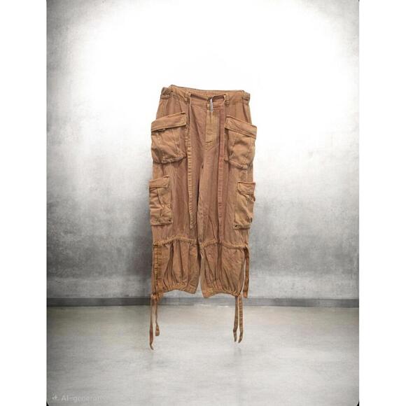 #407 - Free People Sky Parachute Trousers Size Medium NWT Wide Leg Pants - Picture 3 of 3